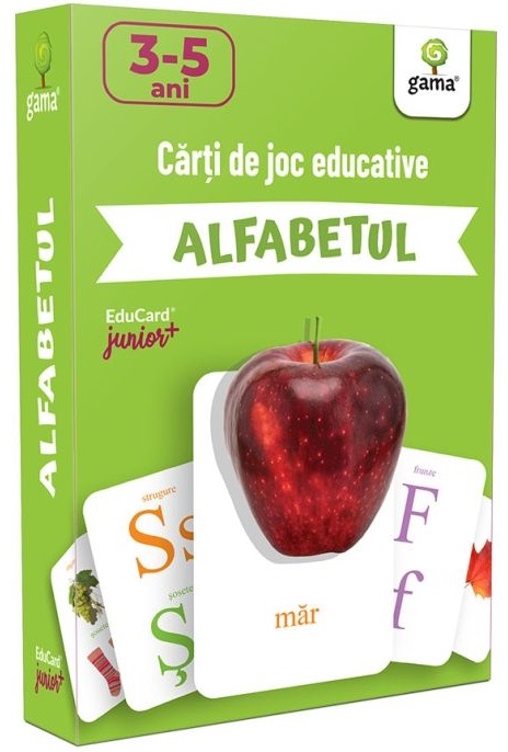 Alfabetul. EduCard Junior plus. Carti de joc educative