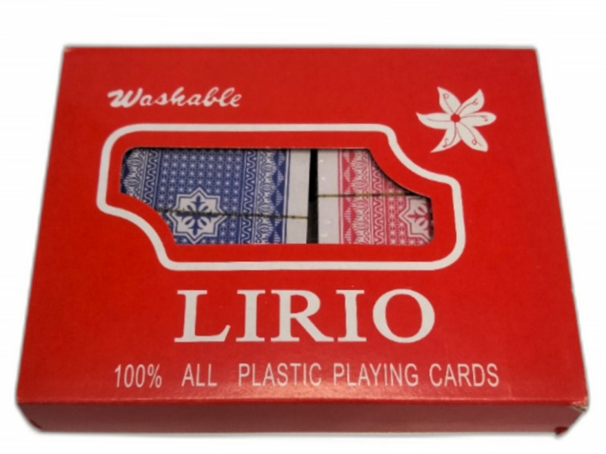 Carti de joc plastic, 2 seturi, Lirio