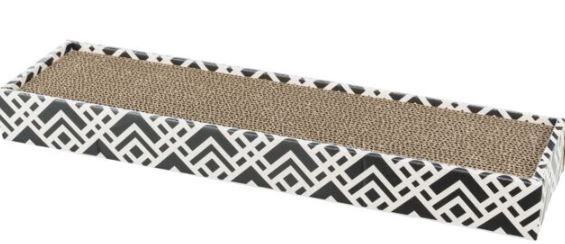 Carton De Zgariat, Scratchy, 48x5x13 cm, Negru/Alb, 4327