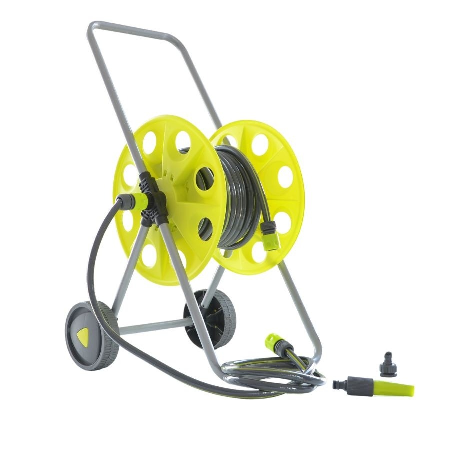 Carucior cu furtun 15m+2m MESTERINO TOOLS NW-H7115B, racord 1/2 inch, material polipropilena