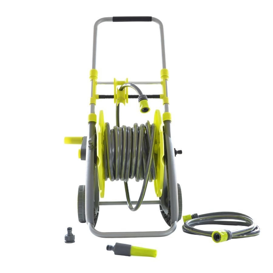 Carucior cu tambur si furtun 15m+2m MESTERINO TOOLS NW-H1115B, racord 1/2 inch, material polipropilena