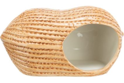 Casuta Ceramica Pentru Hamsteri, Forma Arahida, 17x8x8 cm, 61369