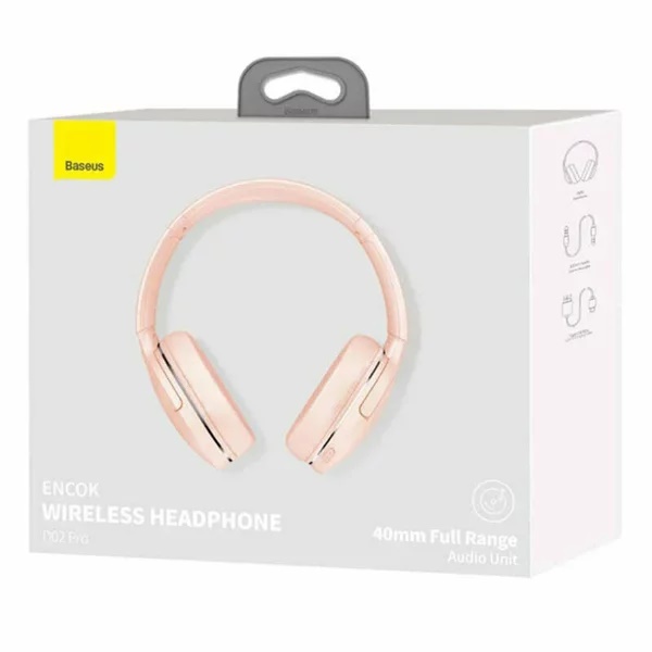 Casti wireless Baseus Encok D02 Pro, Bluetooth 5.3 Roz