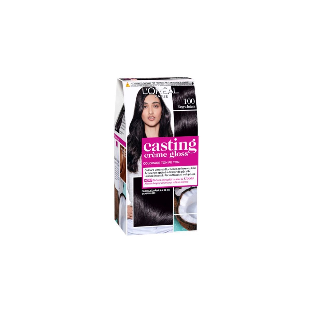 CASTING CR.GLOSS VOPSEA DE PAR 100 NEGRU INTENS