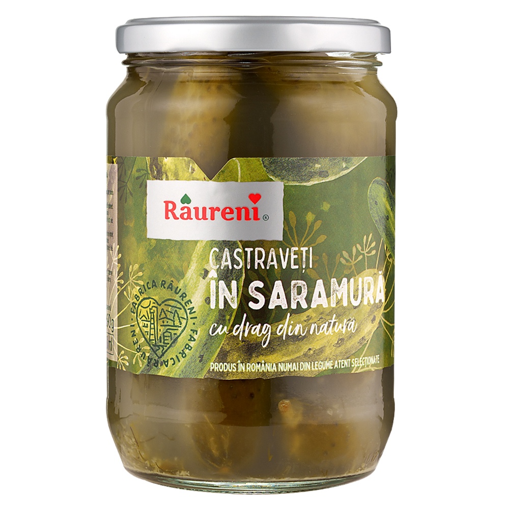 Castraveti in saramura 690 g, Raureni