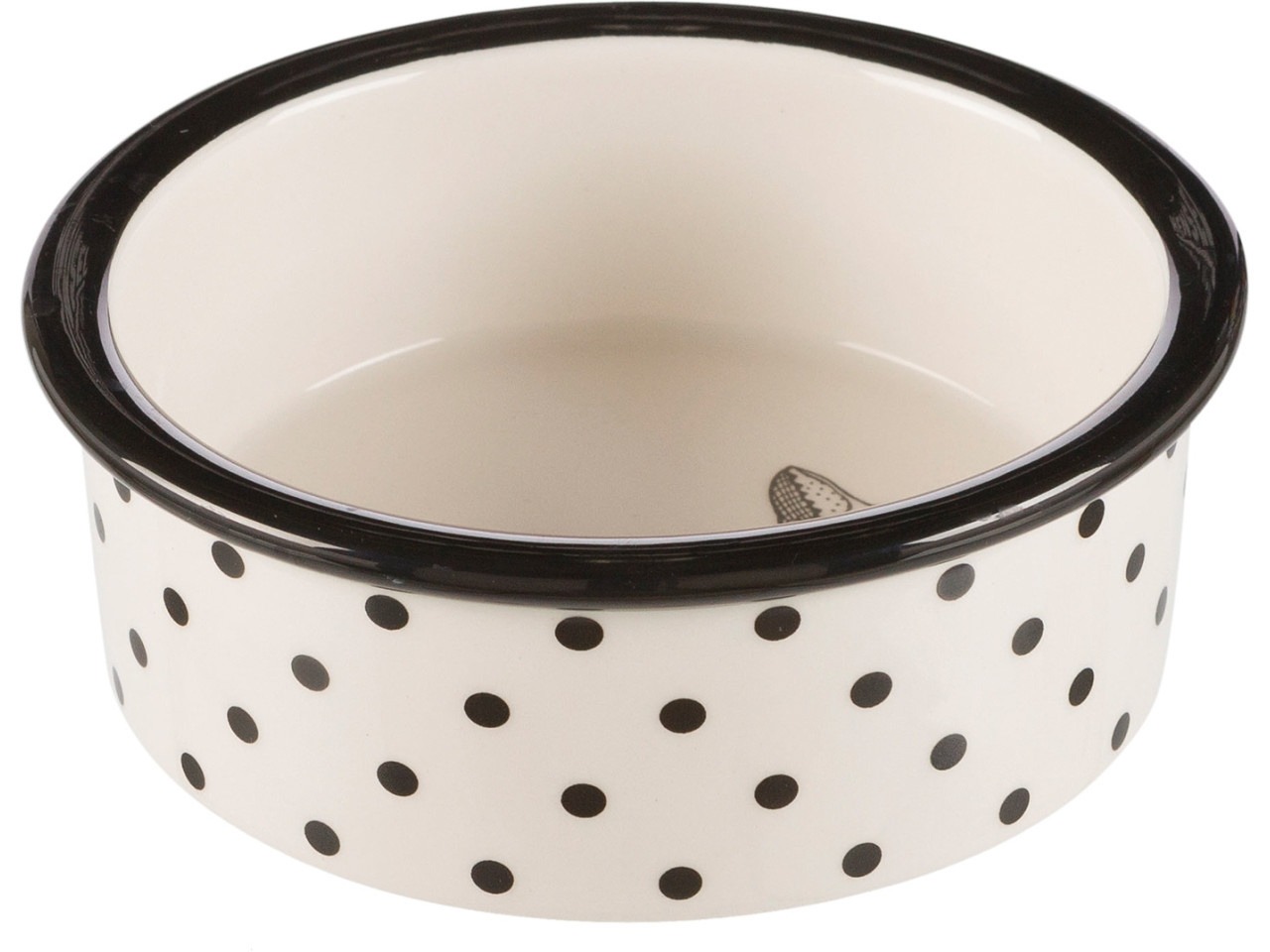Trixie Castron Ceramic Pentru Pisici, 0.3 l/12 cm, Alb/Negru, 25120
