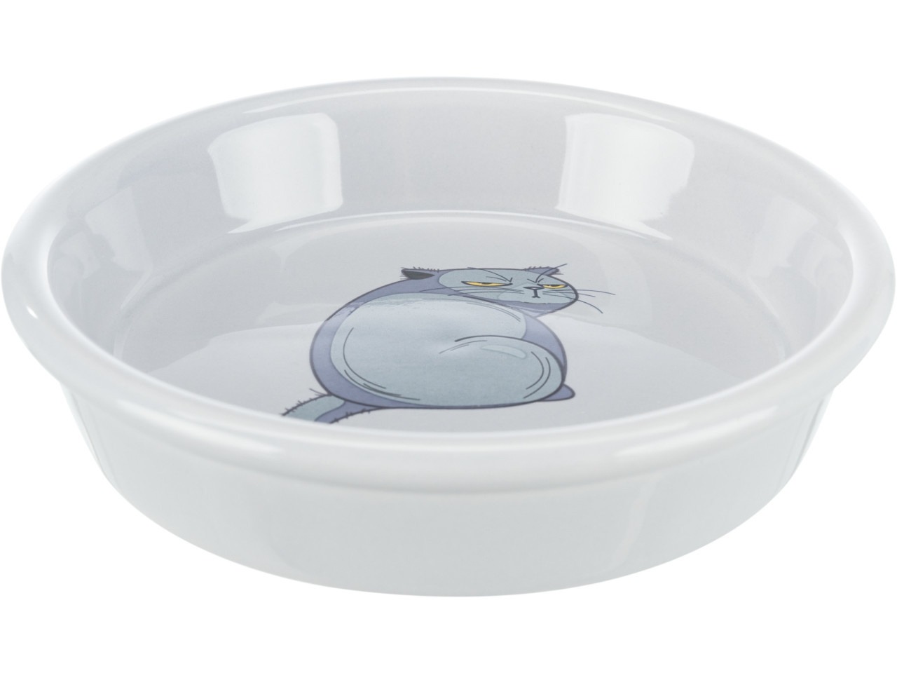 Trixie Castron Ceramic Pentru Pisici, 0.25 l/13 cm, Gri, 24652