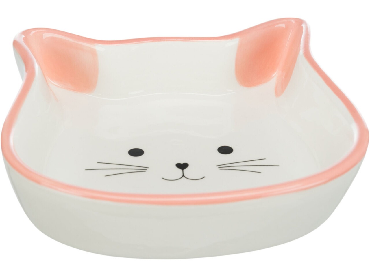 Trixie Castron Ceramic Pentru Pisici, Forma Cap De Pisica, 0.25 ml/12 cm, Diverse Culori, 24494