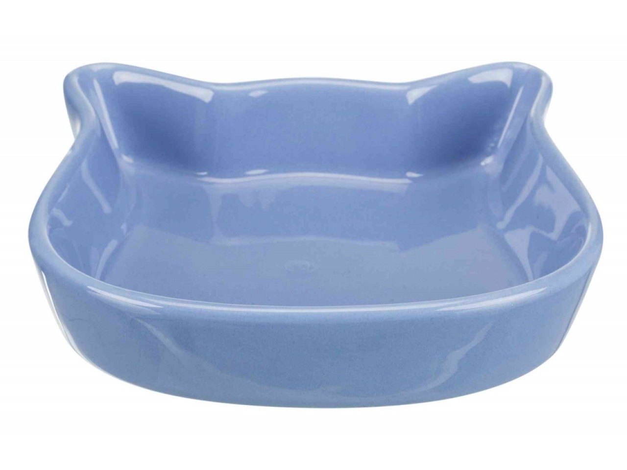 Trixie Castron Ceramic Pentru Pisici, Forma Cap Pisica, 0.25 l/12x12 cm, Diverse Culori, 24497
