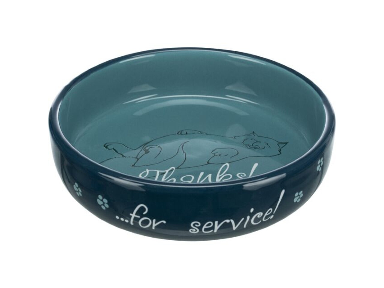 Trixie Castron Ceramic Pentru Pisici, 0.3 l/15 cm, Diverse Culori, 24795