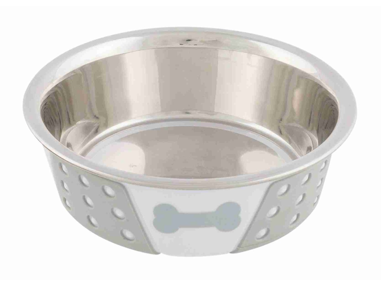 Trixie Castron Inox, 0.75 l/ 17 cm, Alb/Gri, Diverse Modele, 25256