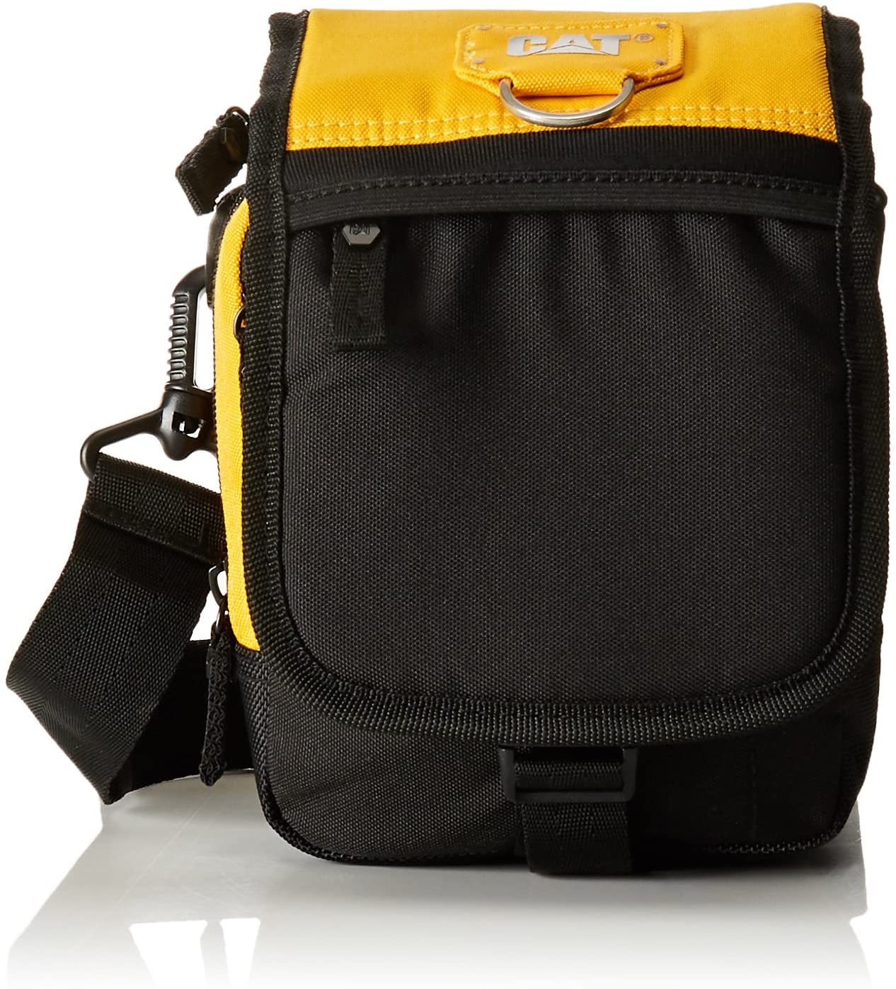 Borseta de umar CATERPILLAR Millennial Classic - Ronald, material 600D HD polyester - negru cu galbe