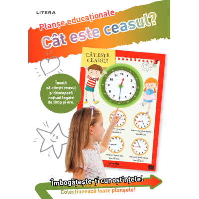 Cat este ceasul? Planse educationale