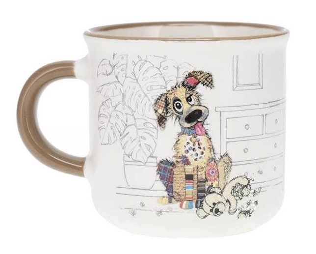 Ceasca espresso Kook Chien 125 ml Portelan Multicolor Kiub