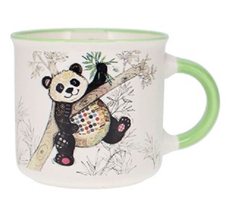 Ceasca Kook Panda 125 ml Portelan Multicolor Kiub