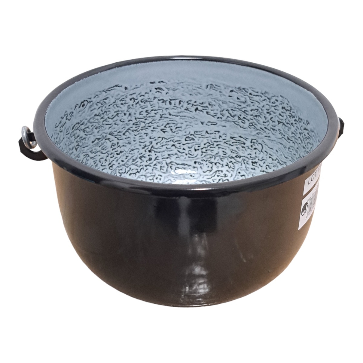 CEAUN MARMORAT NEGRU CU MANER CAL 1 20 CM 3.5 L