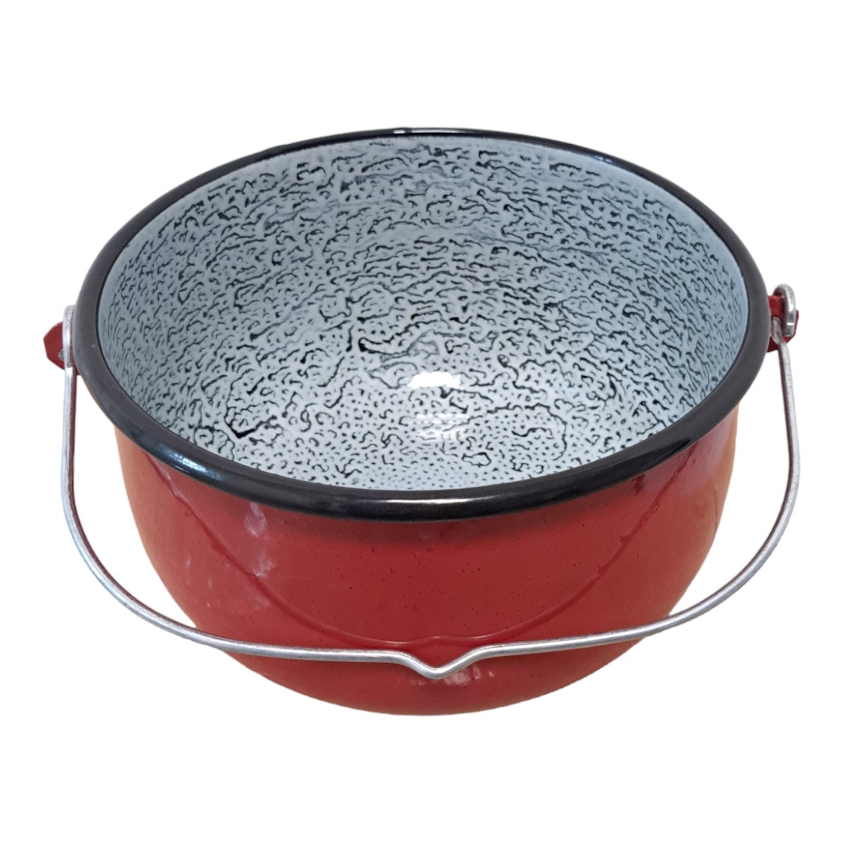 CEAUN MARMORAT ROSU CU MANER CAL 1 SPL 22 CM 4.5 L
