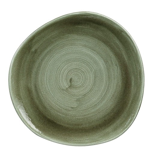 Farfurie rotunda  Burnished Green -diametru 264mm