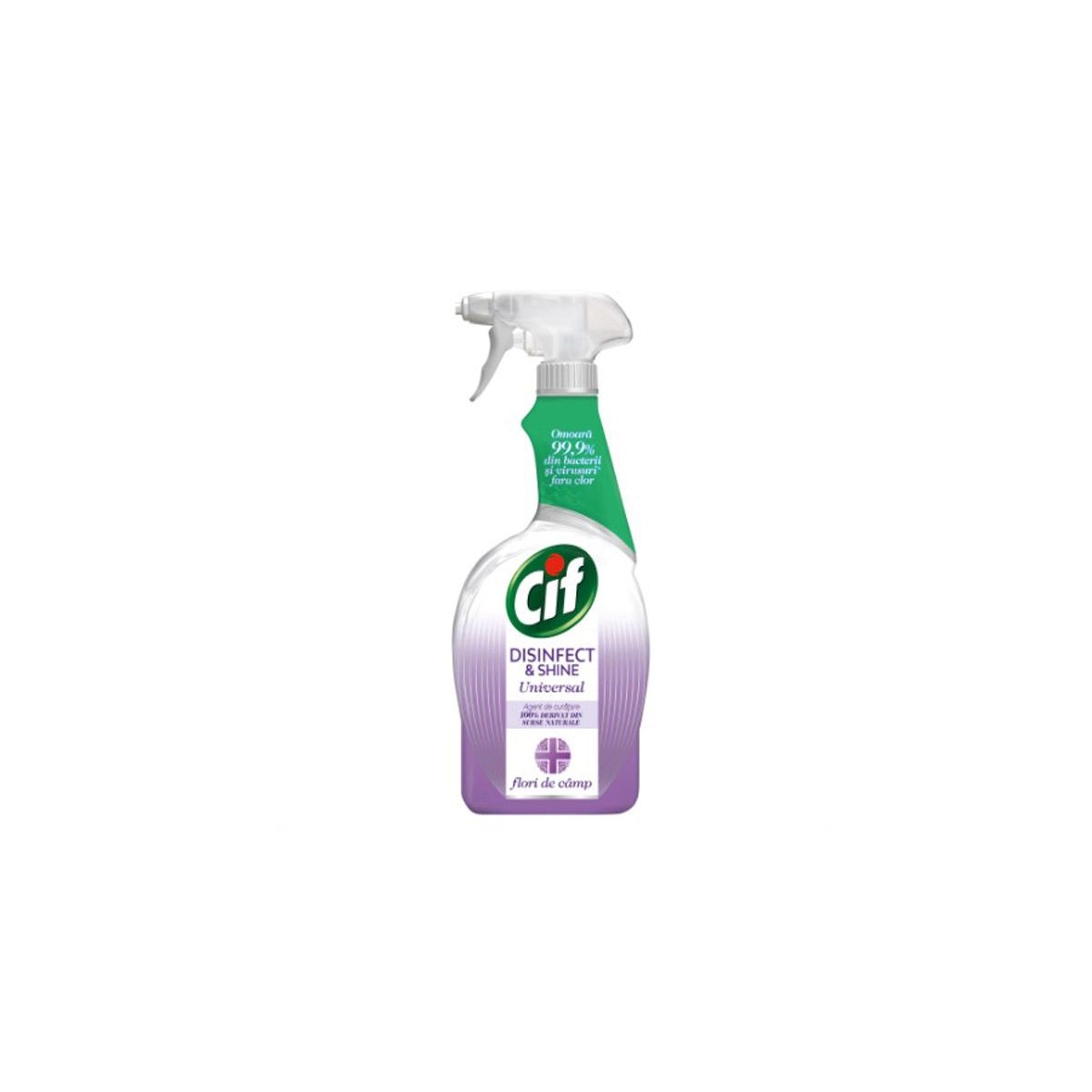 CIF SPRAY DEZINFECTANT UNIVERSAL DISINFECT&SHINE FLORI DE CAMP 750ML