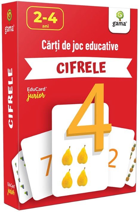 Cifrele. EduCard Junior. Carti de joc educative