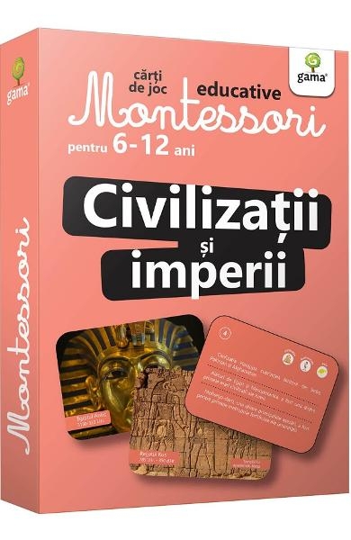 Civilizatii si imperii. Carti de joc educative Montessori 6-12 ani