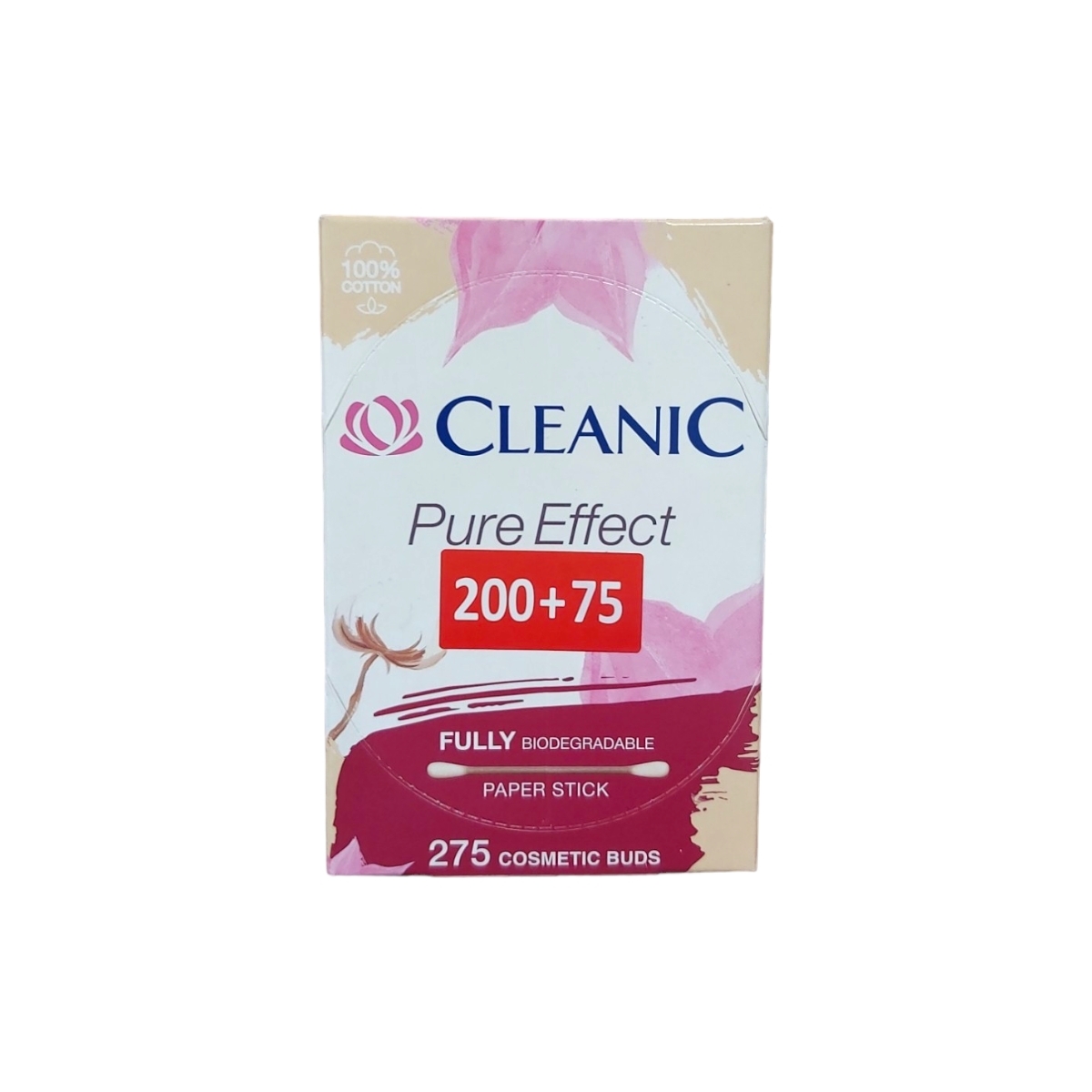 CLEANIC PURE EFFECT BETISOARE URECHI CUTIE 200+75BUC