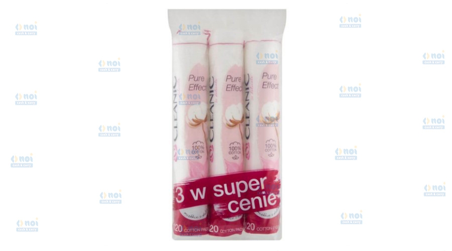 CLEANIC PURE EFFECT DISCHETE DEMACHIANTE 120BUC 2+1/SET