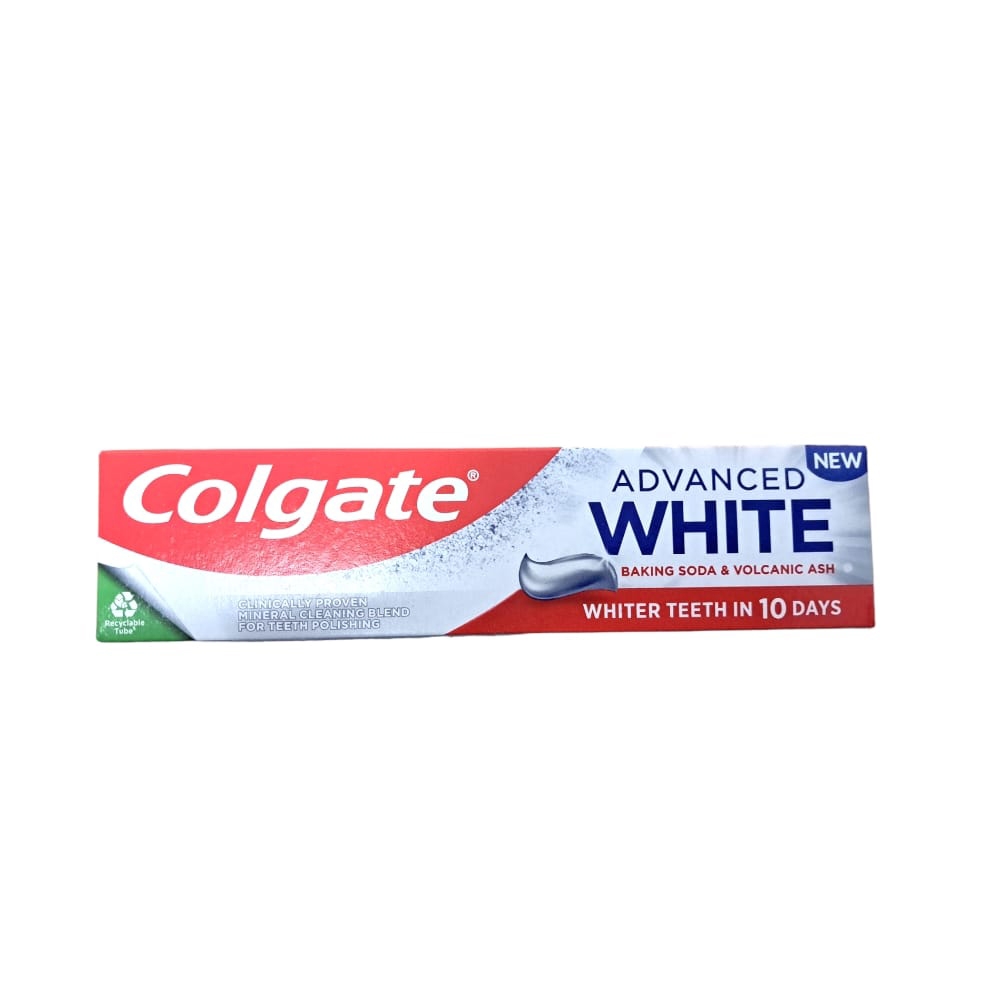 COLGATE PASTA DE DINTI ADVANCED WHITE BAKING SODA&VOLCANIC ASH 100L