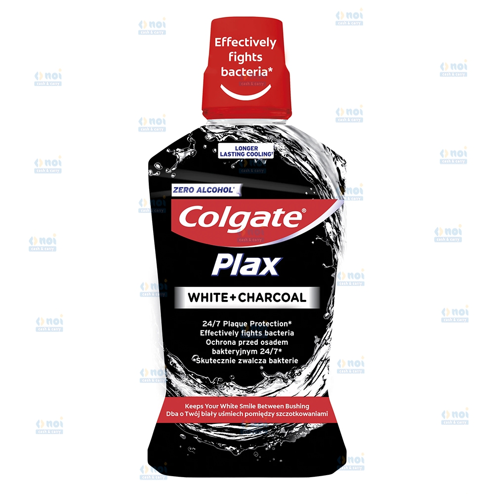 COLGATE PLAX APA DE GURA WHITE CHARCOAL 500ML
