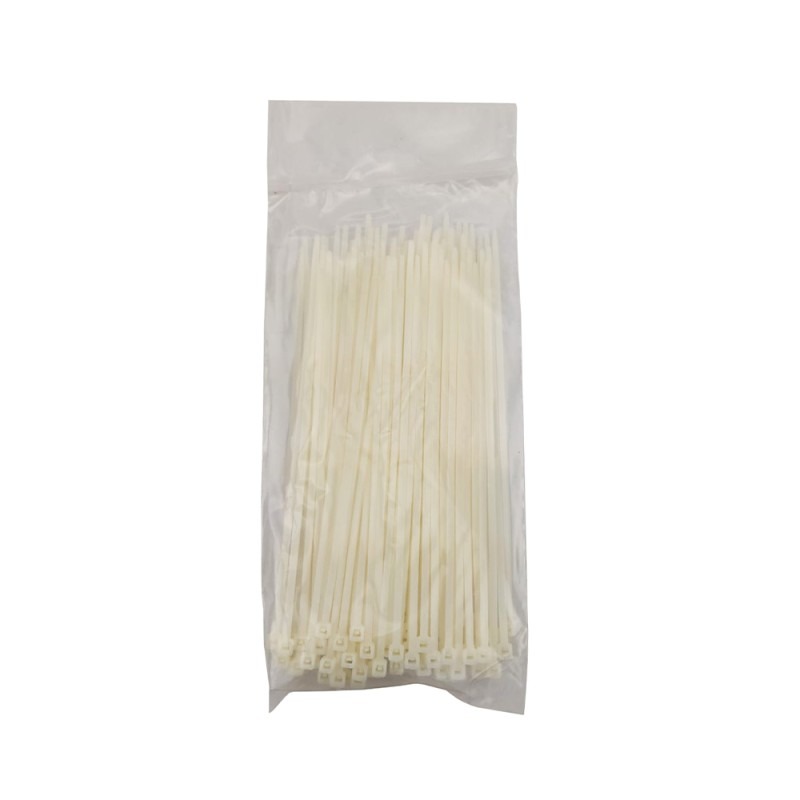 Colier Plastic Alb, 3.6X200 mm (100 Buc/Punga)