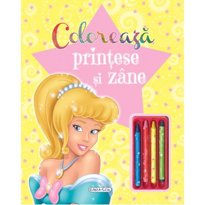 Coloreaza printese si zane, editie noua