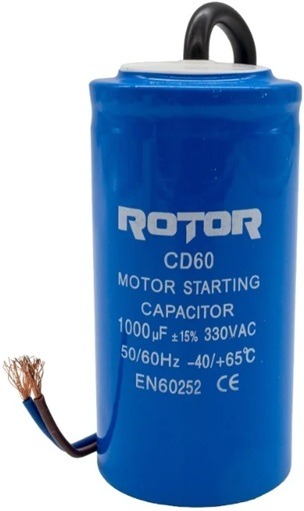 CD60 Condensator cu fire 1000µF 50x100 mm 330V ROTOR