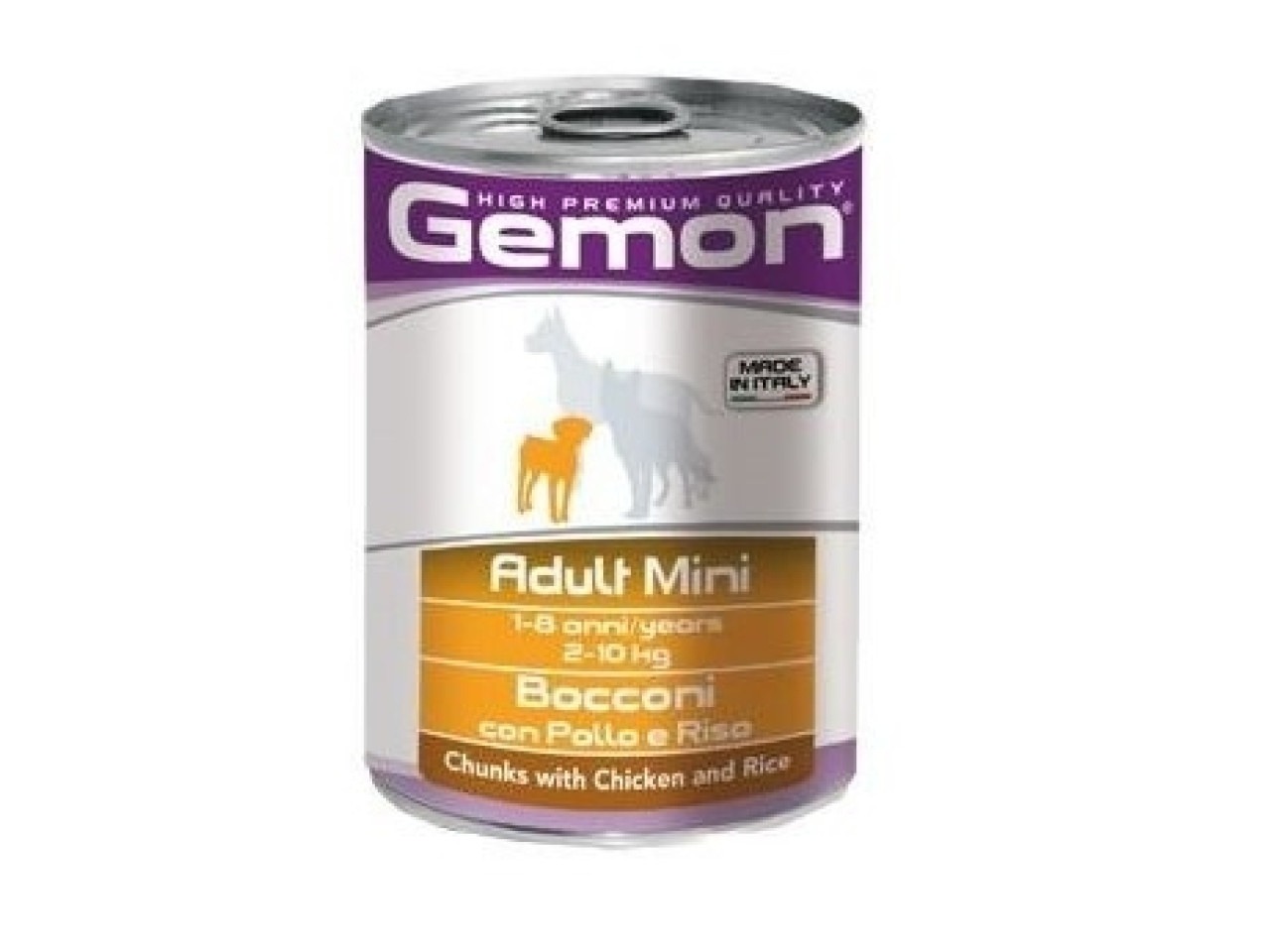 Monge Hrana Umeda Pentru Caini, Gemon Mini Adult, Pui Si Orez, 415 g
