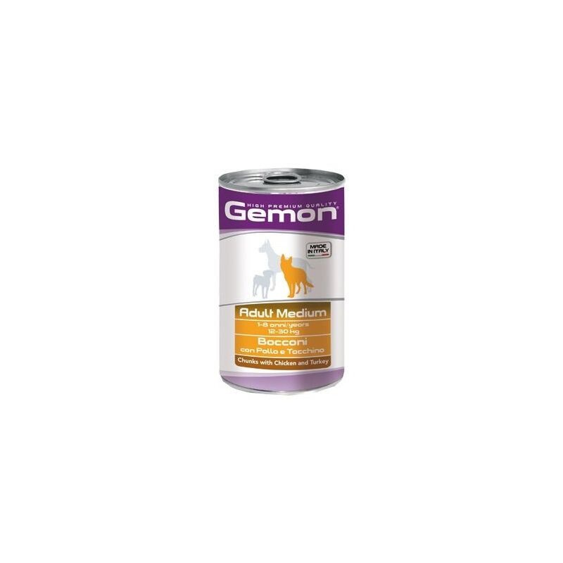 Monge Hrana Umeda Pentru Caini, Gemon Medium Adult, Pui Si Curcan, 1250 g