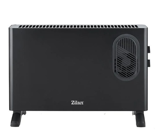 Convector electric, 2 trepte de viteza 1250W-2000W, termostat, protectie la supraincalzire, Zilan