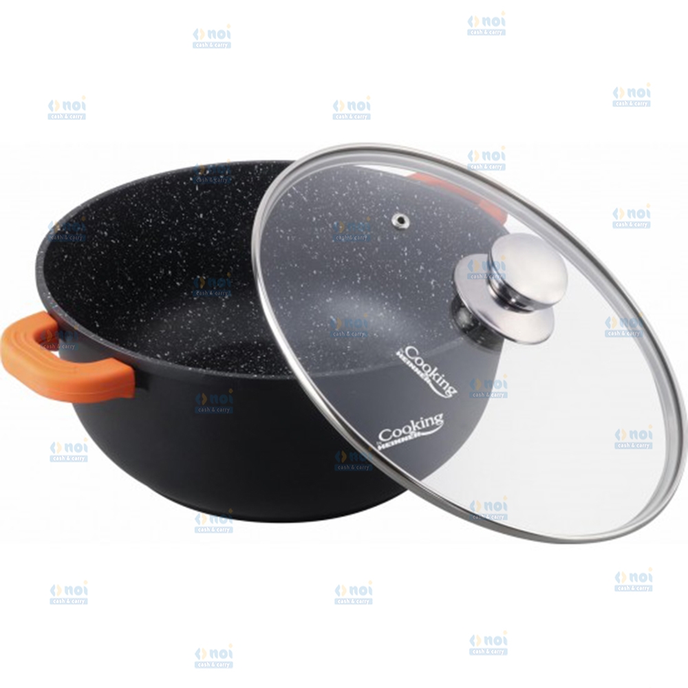 COOKING DARK LINE CRATITA ALUMINIU + CAPAC 20x8,5CM 2,3L HR-SCO-A0320A