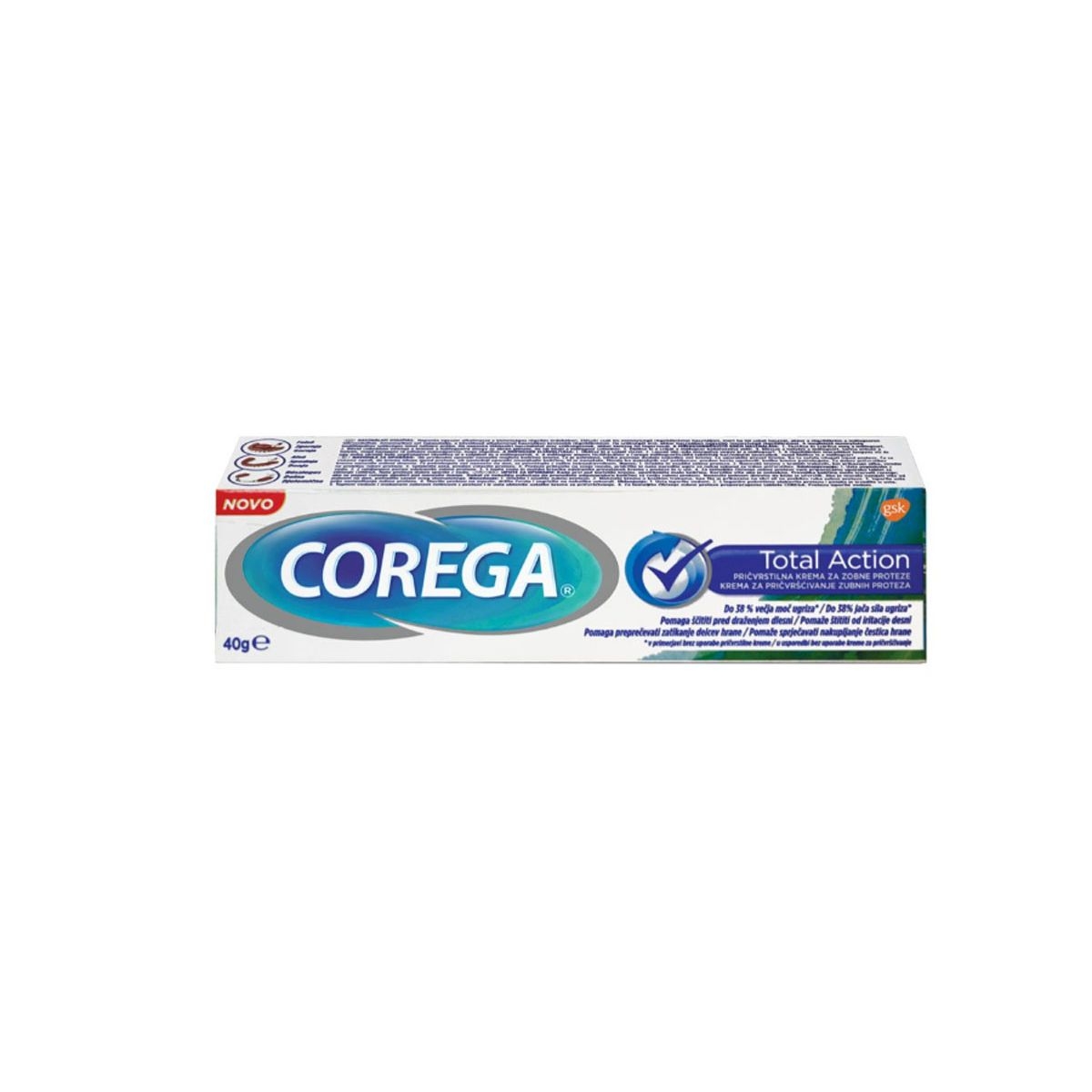 COREGA CREMA ADEZIVA TOTAL ACTION 40G