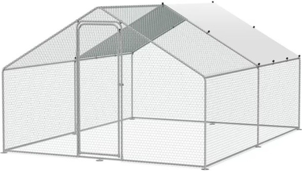 Cotet / tarc pentru pasari 3 x 4 x 2 m din otel galvanizat MESTERINO TOOLS MTGC-034