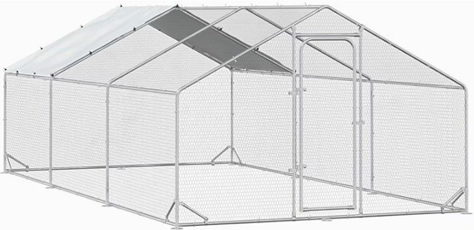 Cotet / tarc pentru pasari 3 x 6 x 2 m din otel galvanizat MESTERINO TOOLS MTGC-036