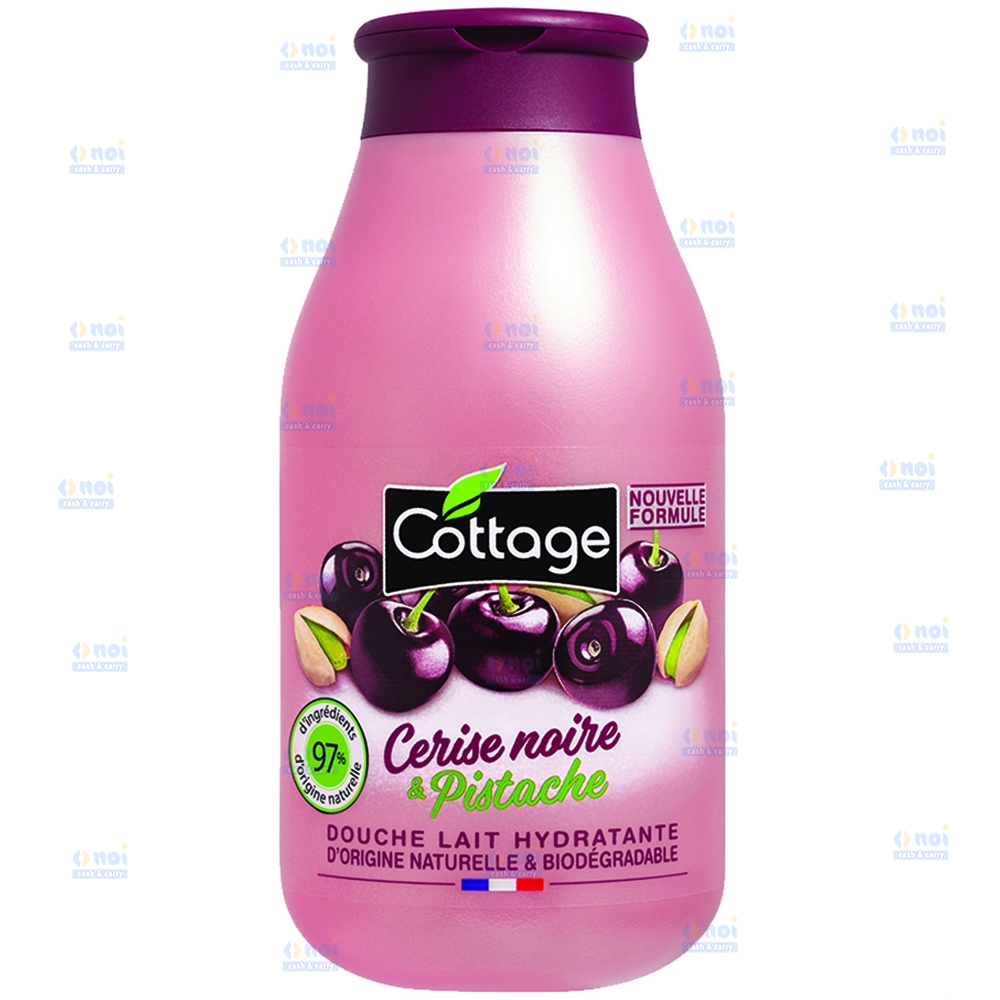 COTTAGE GEL DE DUS&LAPTE BAIE CIRESE NEGRE&FISTIC 250ML