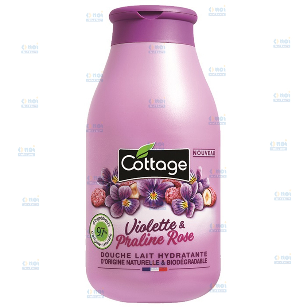 COTTAGE GEL DE DUS&LAPTE BAIE VIOLETTE&PRALINE ROSE 250ML