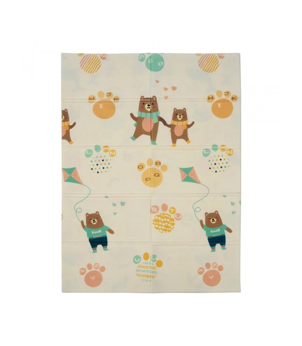 Covor de joaca pentru copii, din spuma, pliabil, 2 fete, impermeabil, izolant, 120 x 180 x 1 cm, alfabet,  U-Grow