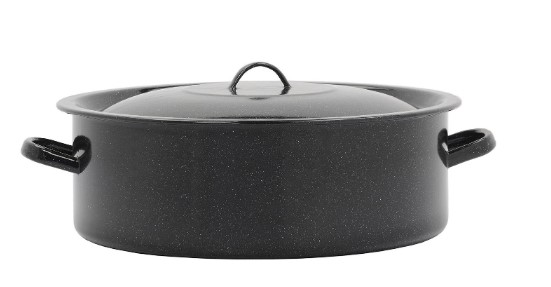 SET CRATITA TIP GREU+CAPAC 48 CM NEGRU PICATELE 7151539P/48