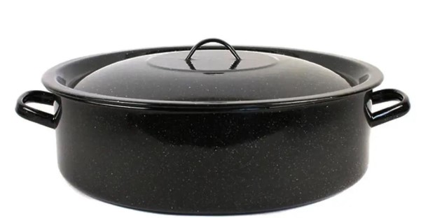 SET CRATITA TIP GREU+CAPAC 38 CM NEGRU PICATELE 7151539P/38