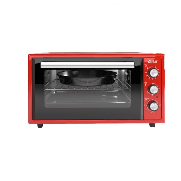 Cuptor electric, putere 2000W, capacitate 45l,rosu, Zilan