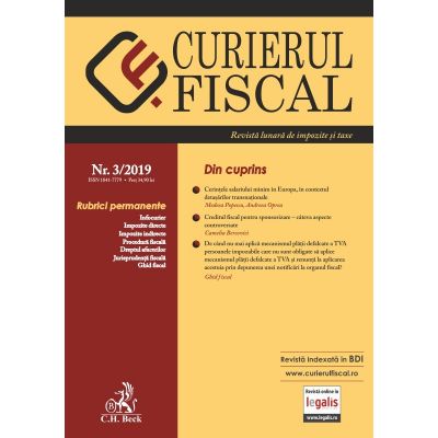 Curierul fiscal nr. 3/2019