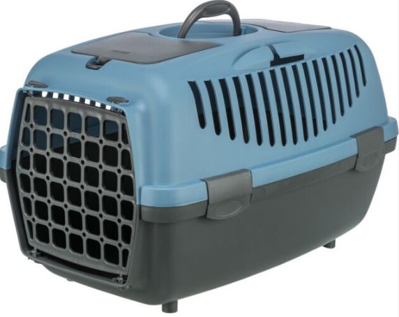 Cusca De Transport, Capri 2, XS-S: 37x34x55 cm, Pana la 8 kg, Gri/Albastru, 39822