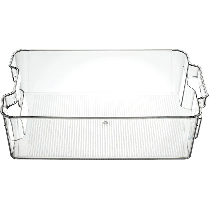 Cutie depozitare alimente, Cook Concept, Ideala pentru frigider sau dulapuri, Transparenta, Maner integrat, 6L, Dimensiuni ‎32 x 21 x 9 cm