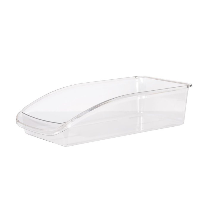 Cutie pentru organizare in frigider, 33 x 15 x 8,5 cm, transparent