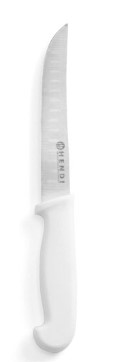 Cutit bucatarie universal, Hendi, maner polipropilena alb, lungime lama inox 13 cm / lungime cutit 23 cm, respecta normele de igiena HACCP